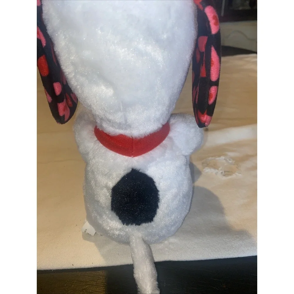 Sitting Snoopy with Heart Plush And‎ Heart Print Ears 12 Inch  Valentine